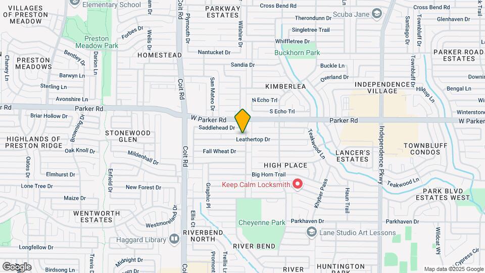 3701 Leathertop Dr Map and Location Details