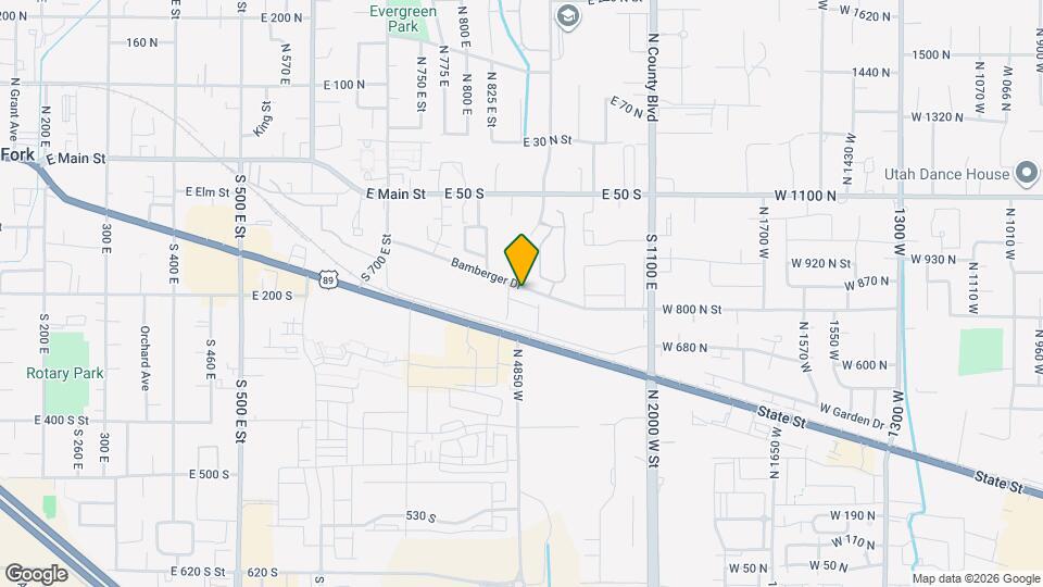 887 E 180 S Map and Location Details