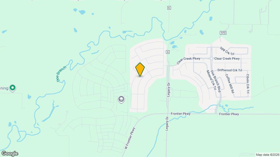 3633 Keechi Creek Dr Map and Location Details