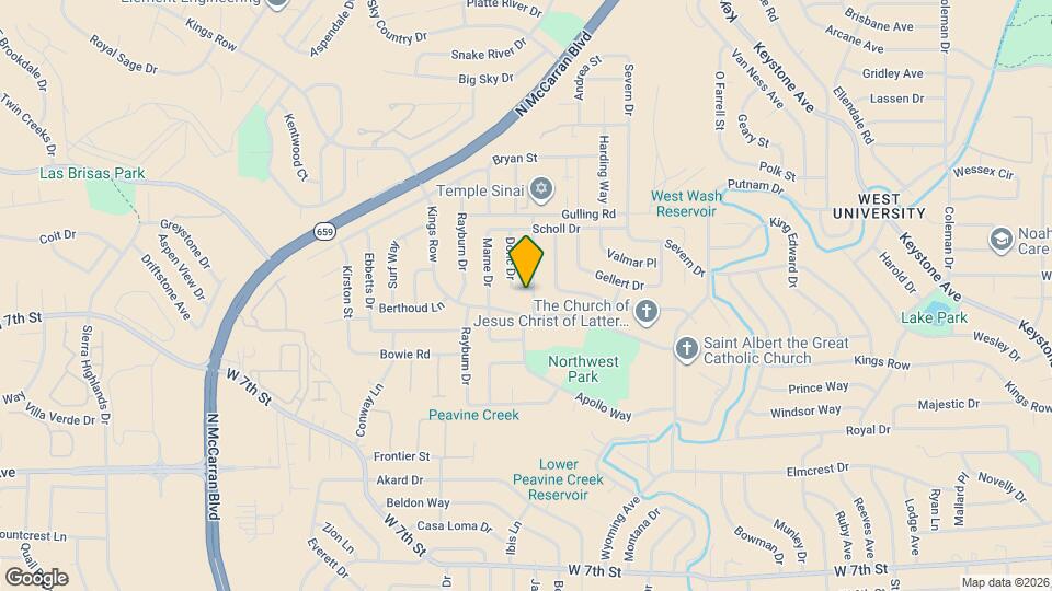 1365 Bridgewood Ln Map and Location Details