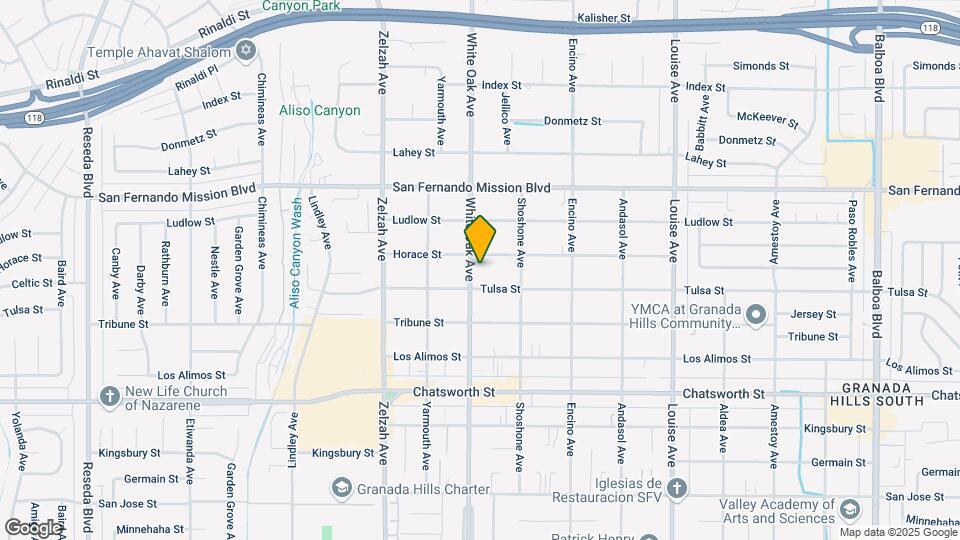 10920 White Oak Ave Map and Location Details