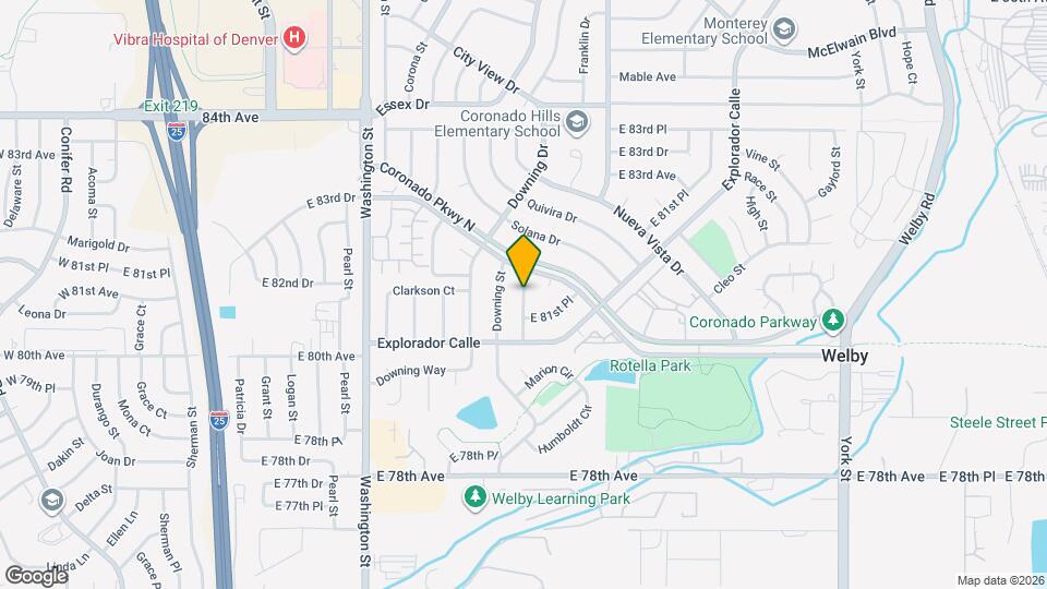 8118 Lafayette St Map and Location Details