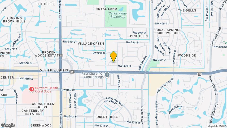8503 NW 35th St Map and Location Details