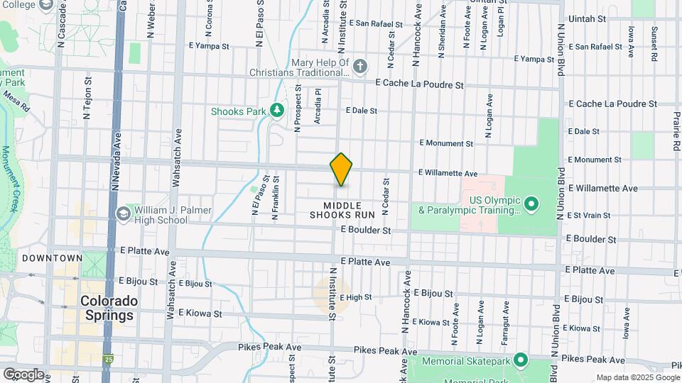 509 N Institute St Map and Location Details