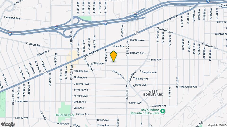 10806 Fidelity Ave Map and Location Details