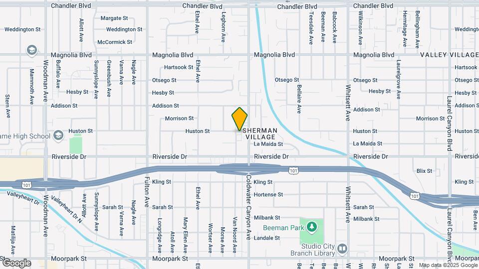 4854 Van Noord Ave Map and Location Details