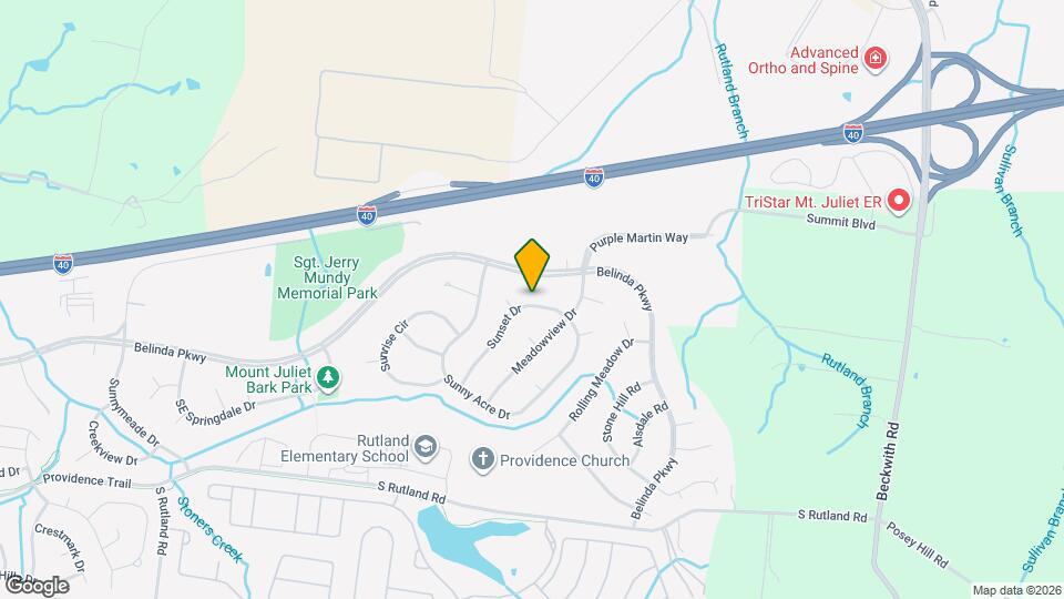 431 Sunset Dr Map and Location Details