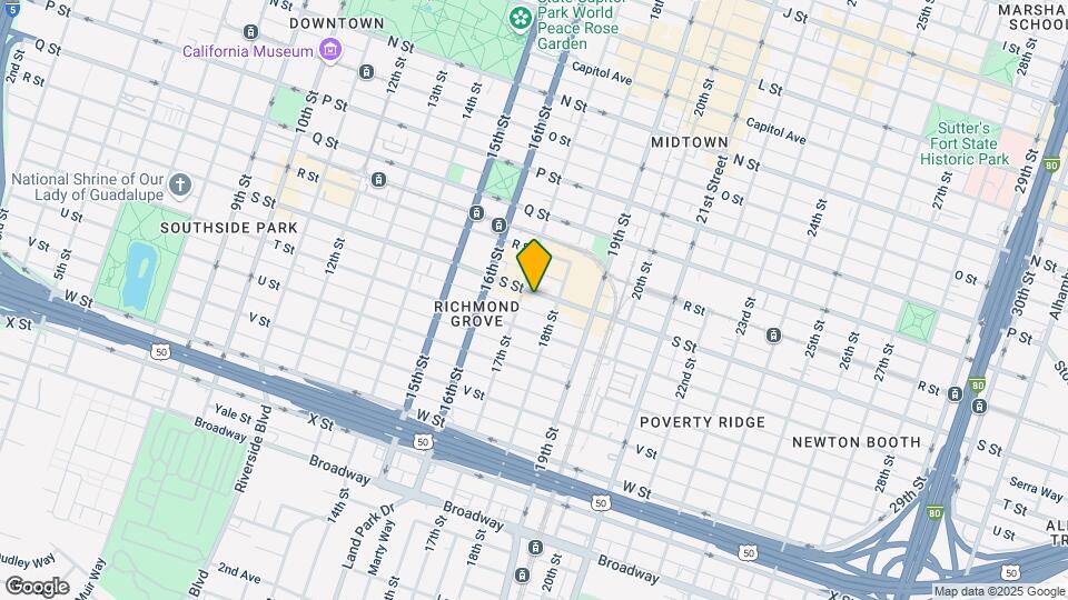 1712 S St Map and Location Details