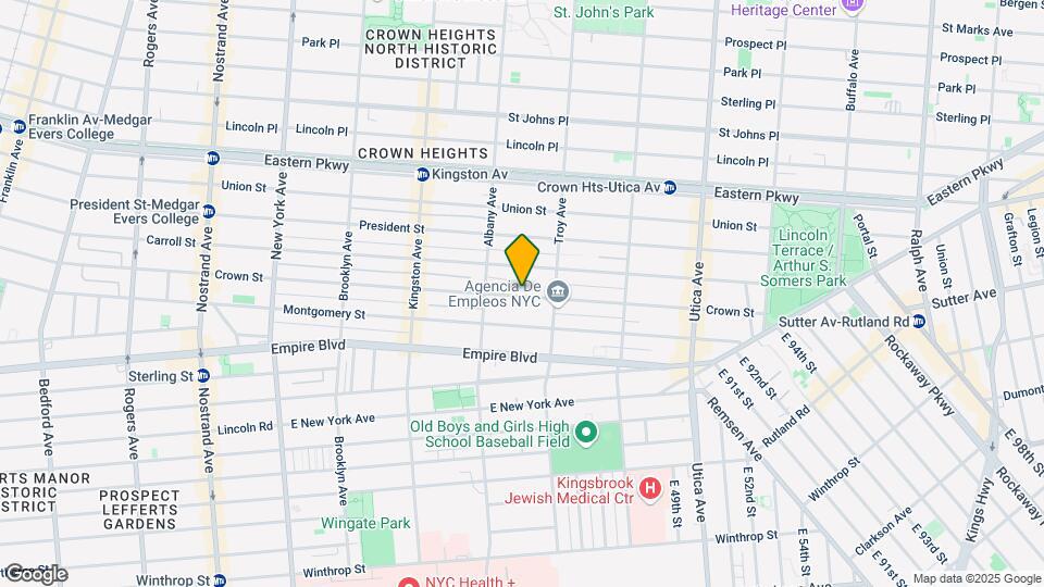 601 Crown St Map and Location Details