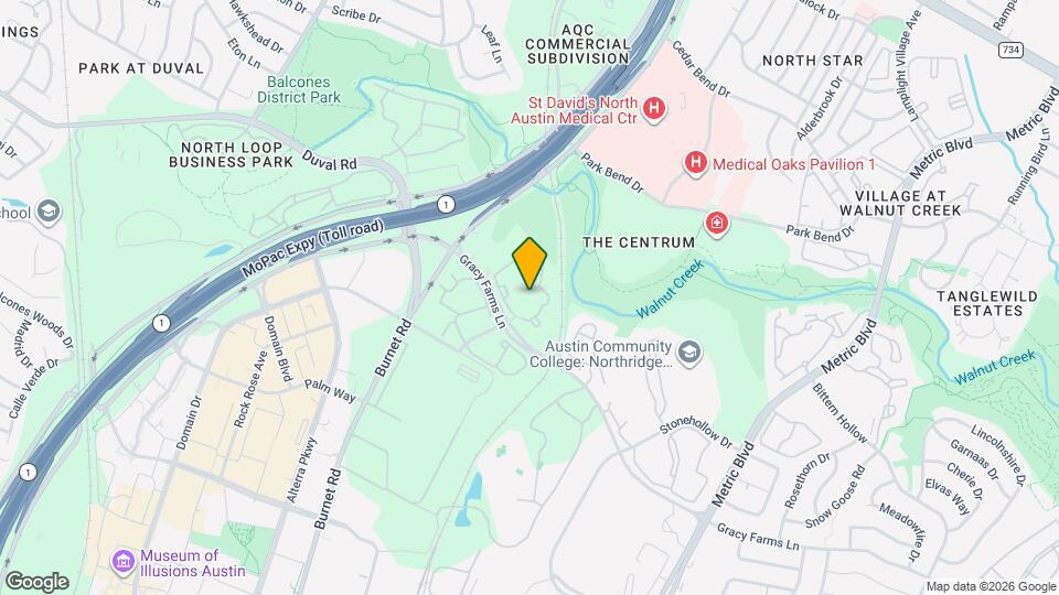 2600 Gracy Farms Ln, Unit 1124 Map and Location Details