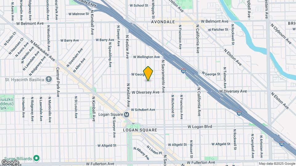 2831 N Albany Ave, Unit 3 Map and Location Details