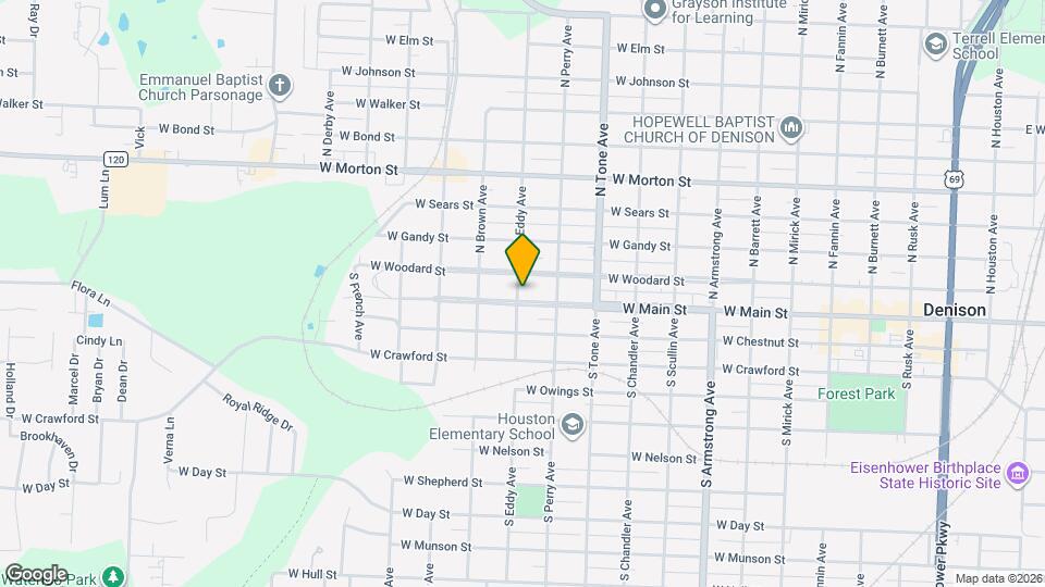 1231 W Main St Map and Location Details