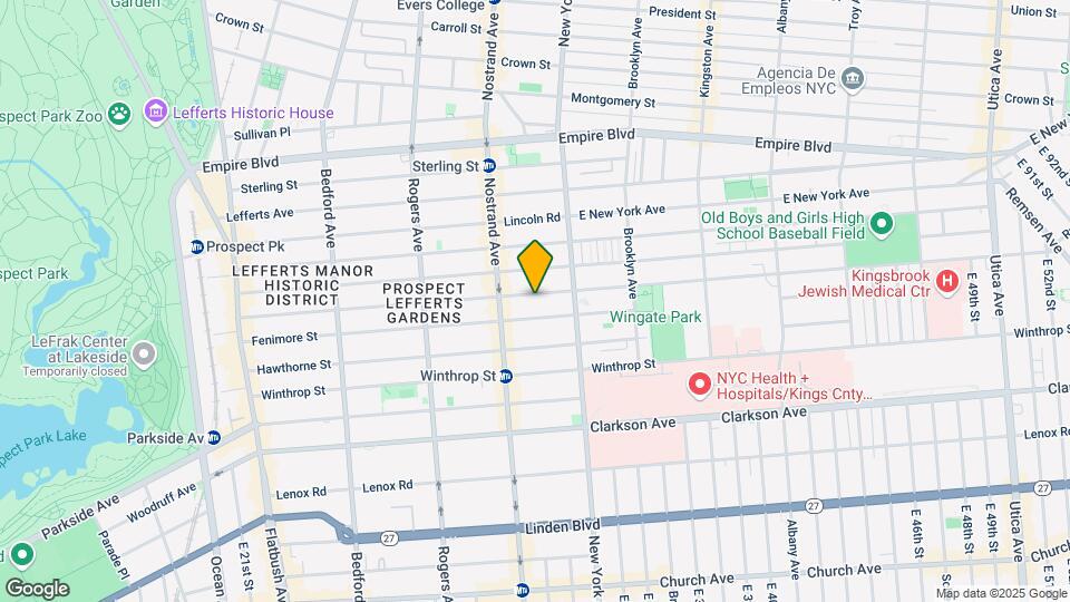 350 Rutland Rd-Unit -1 Map and Location Details