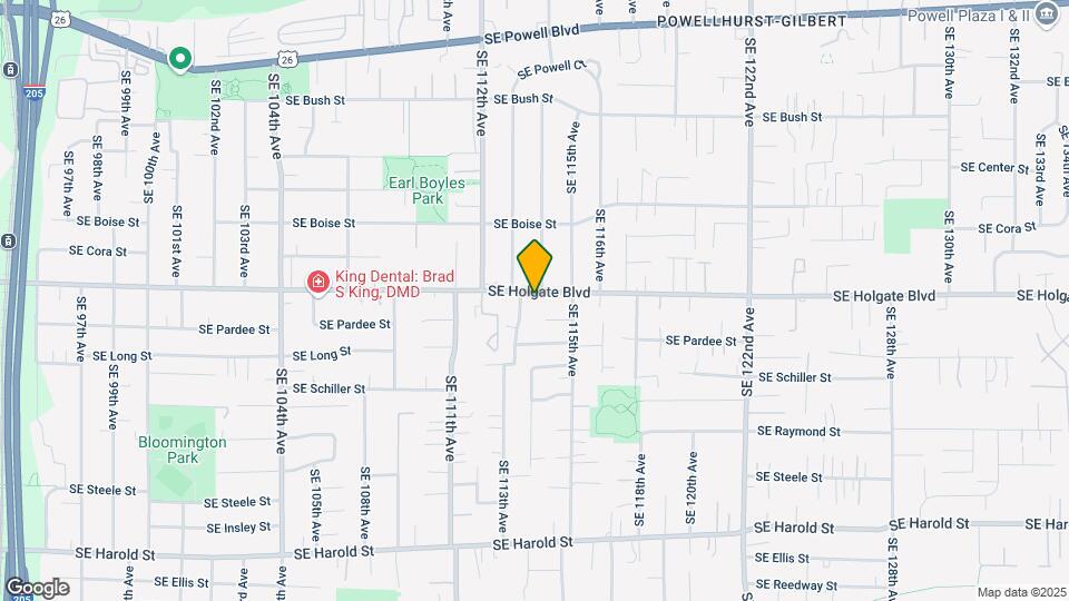 11404 SE Holgate Blvd Map and Location Details
