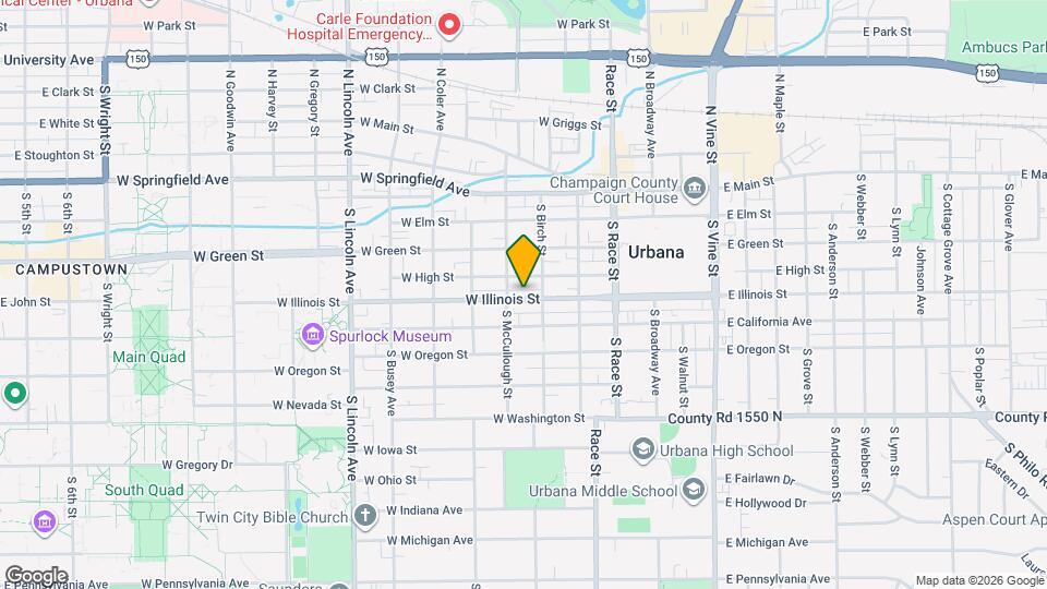 408 W Illinois St Map and Location Details