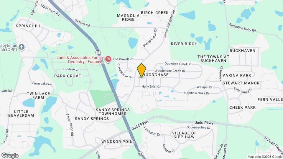 1916 Hickory Bark Dr Map and Location Details