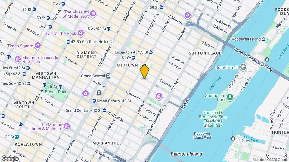 224 E 49th St Map and Location Details