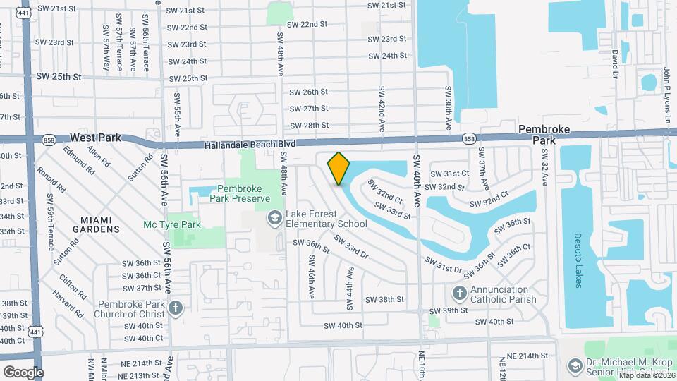 4621 SW 31st Dr Mapa y Detalles de la Ubicación