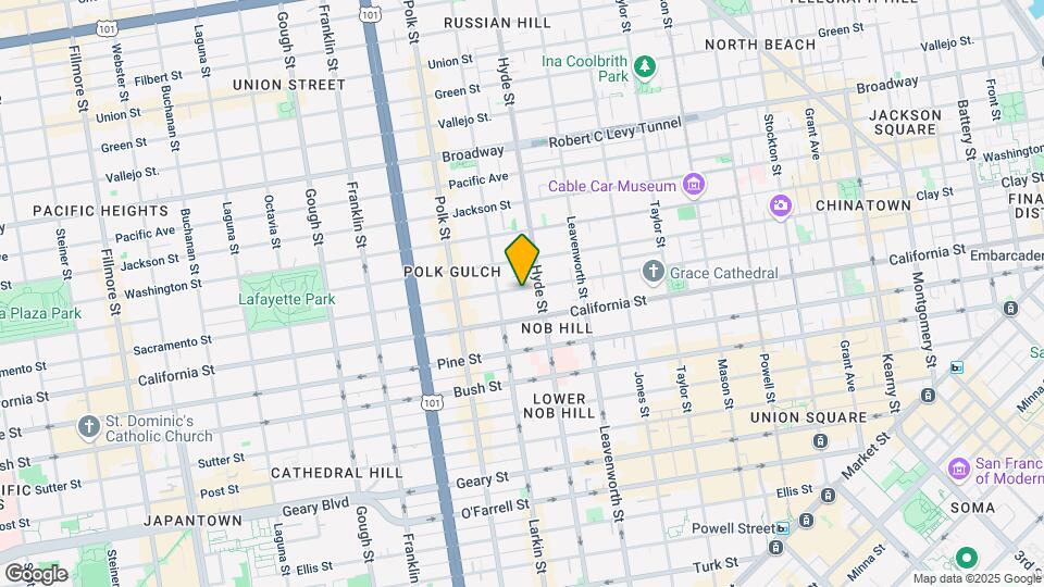 1541 Sacramento St Map and Location Details