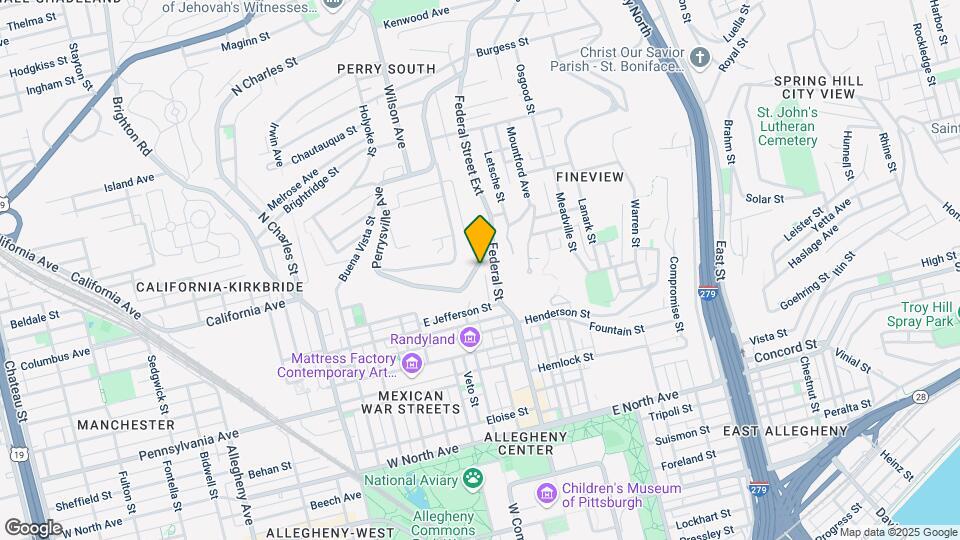 1685 Perrysville Ave, Unit 1 Map and Location Details