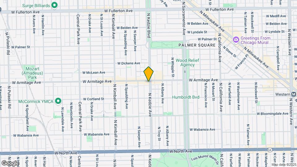 1948 N Kedzie Ave Mapa y Detalles de la Ubicación