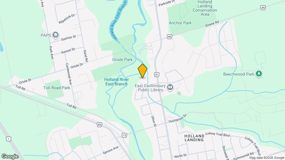 166 Olive St Map and Location Details