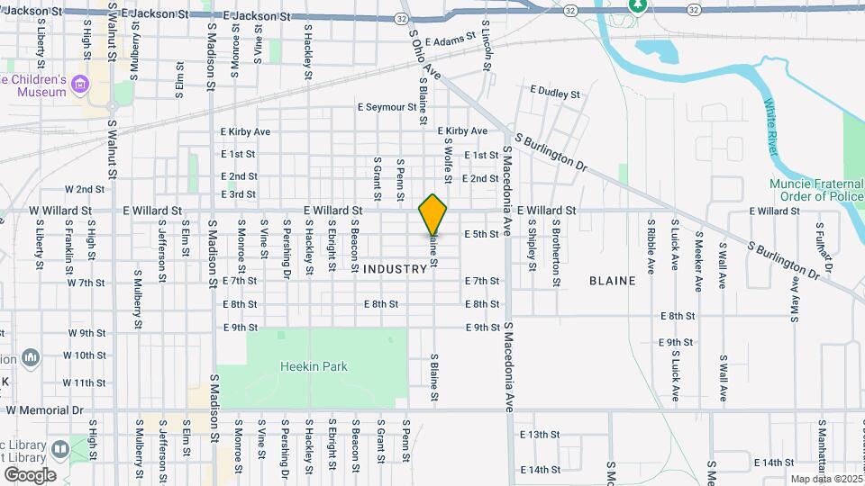 1205 S Blaine St Map and Location Details