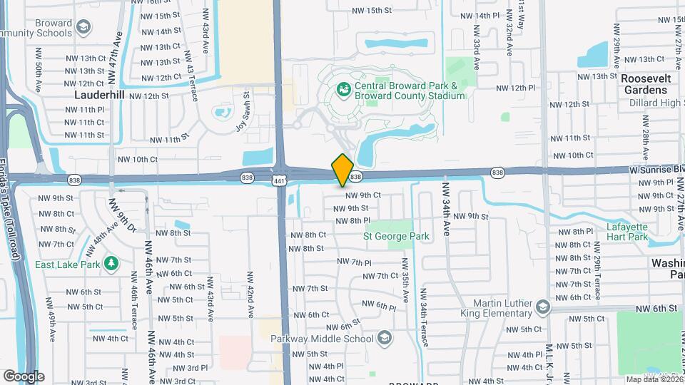 3751 NW 9th Ct Map and Location Details