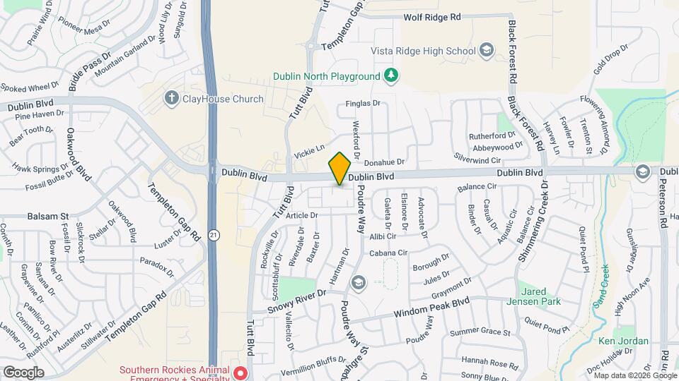 6245 Sierra Grande Point Mapa y Detalles de la Ubicación