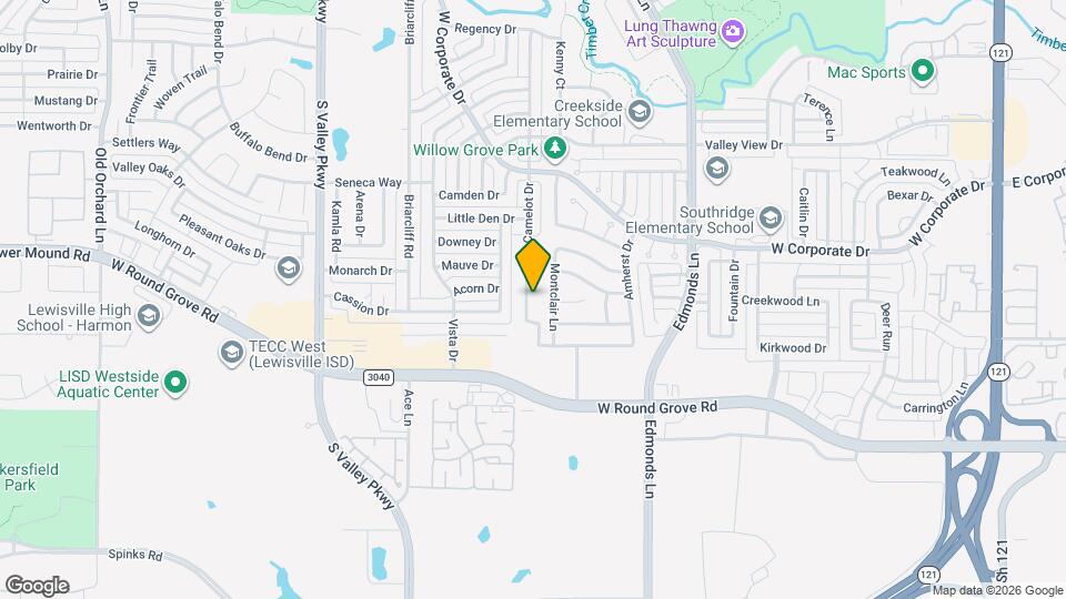 2107 Camelot Dr Mapa y Detalles de la Ubicación