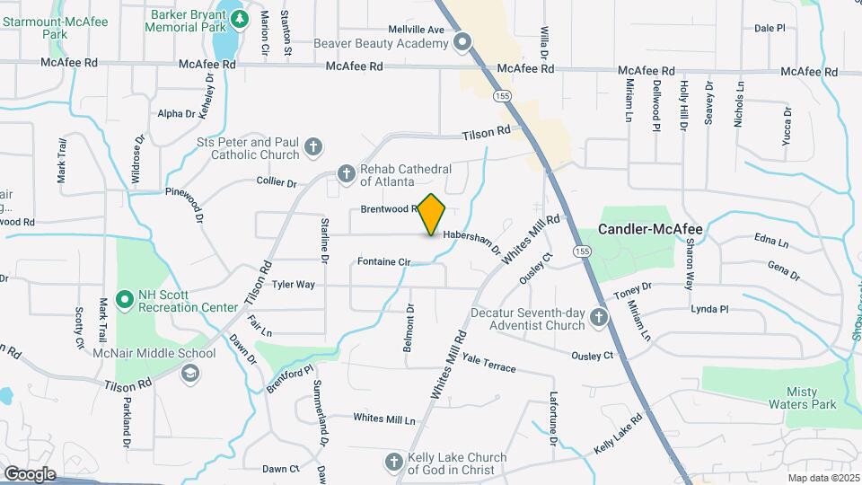 2553 Habersham Dr Map and Location Details
