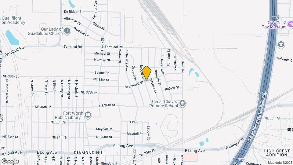 3816 Lebow St Map and Location Details