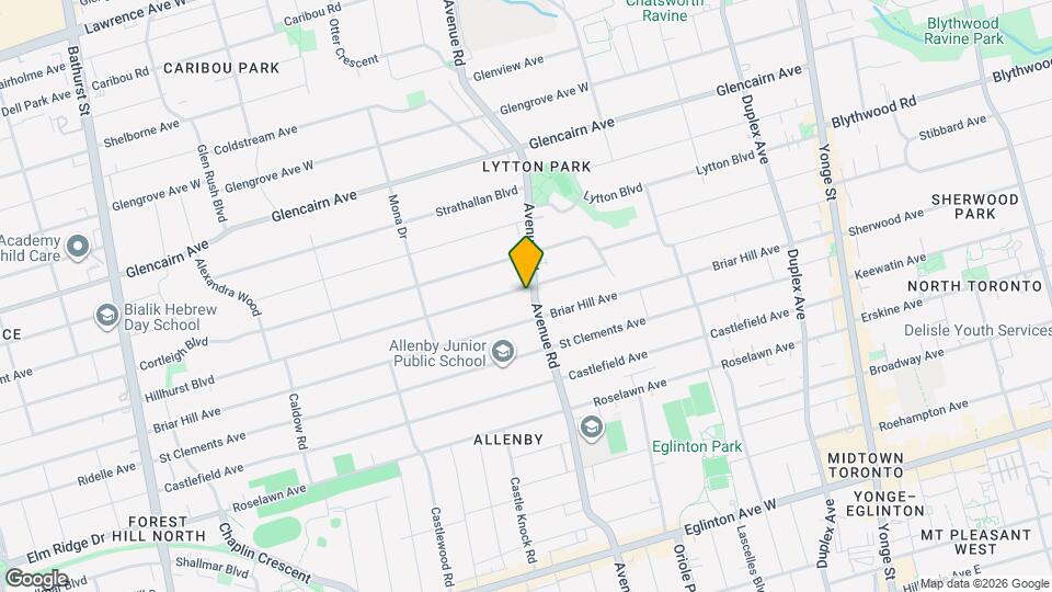 1198 Avenue Rd Map and Location Details