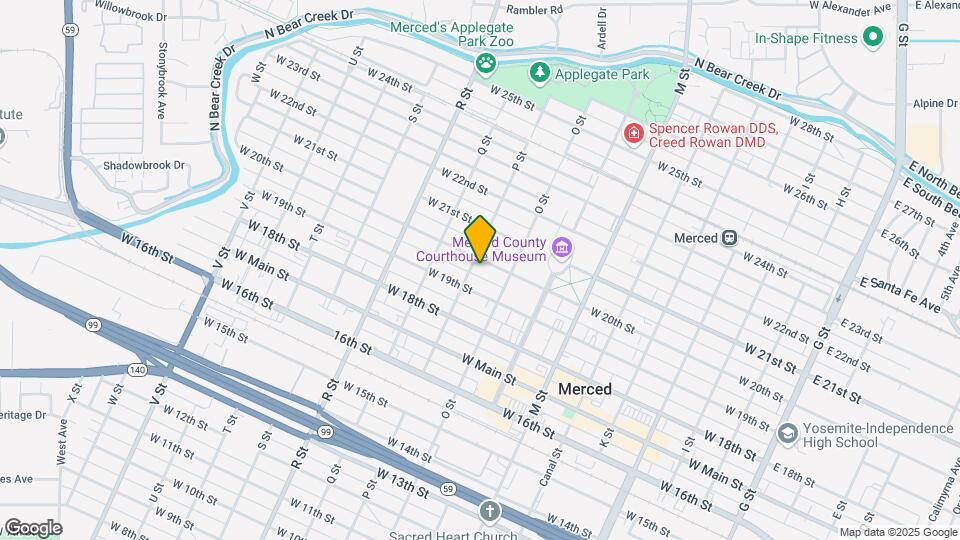 852 W 20th St Map and Location Details