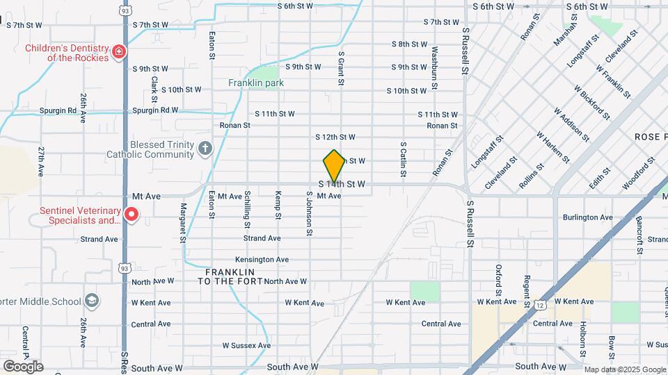 1909 S 14th St W Map and Location Details