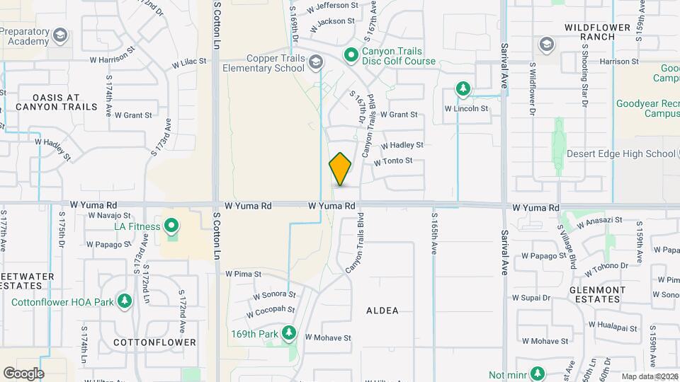 16761 W Maricopa St Mapa y Detalles de la Ubicación