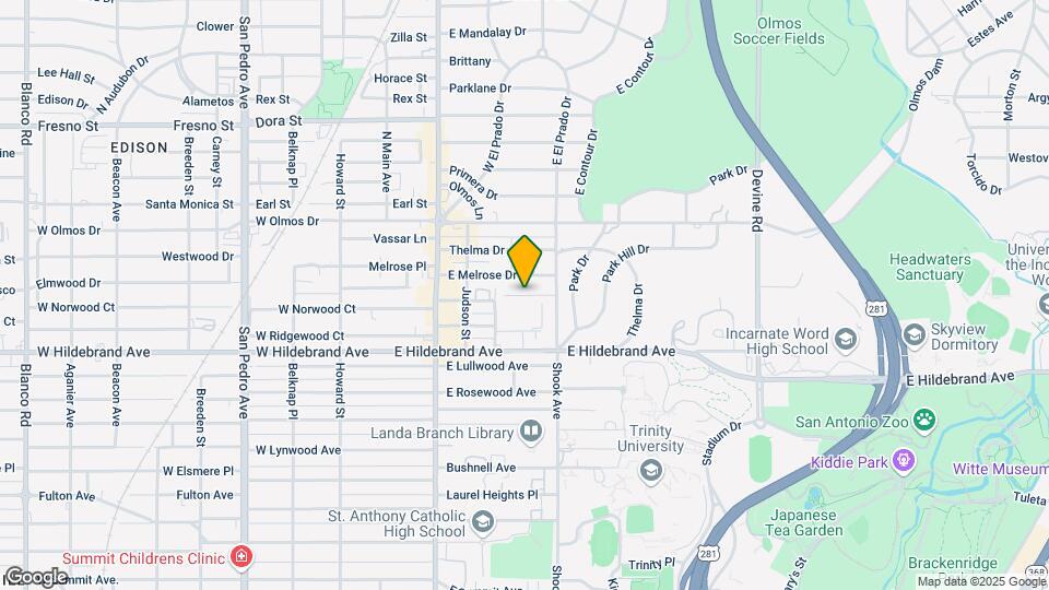 1045 Shook Ave Map and Location Details
