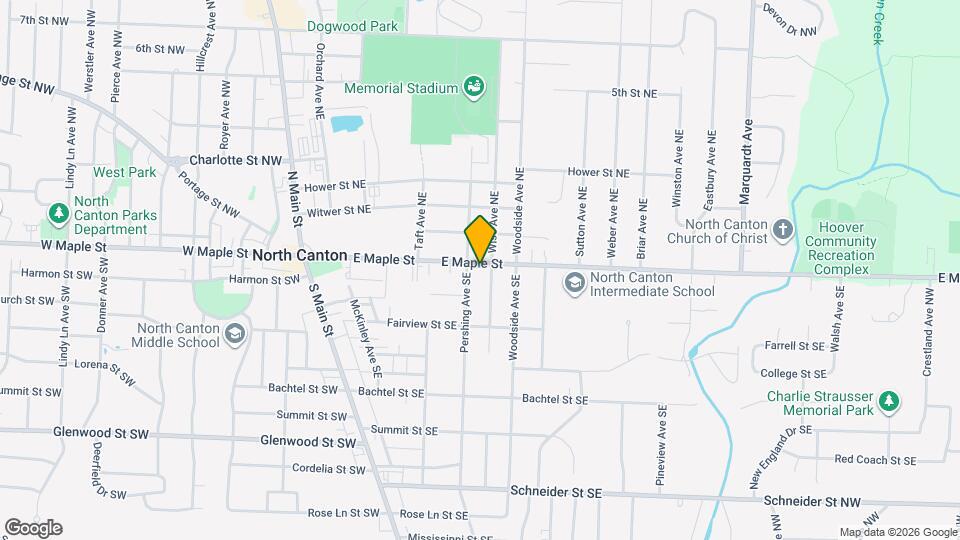 612 E Maple St Map and Location Details