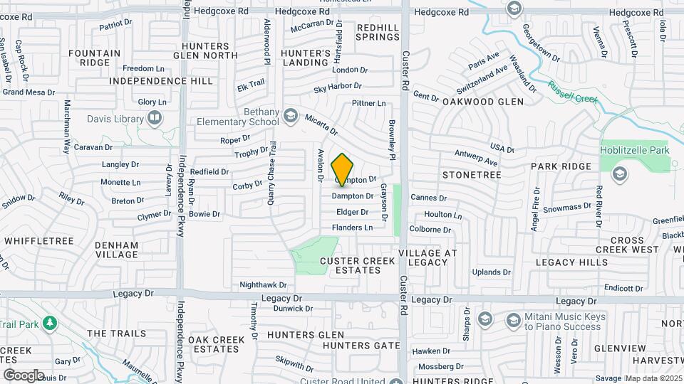 2313 Dampton Dr Mapa y Detalles de la Ubicación