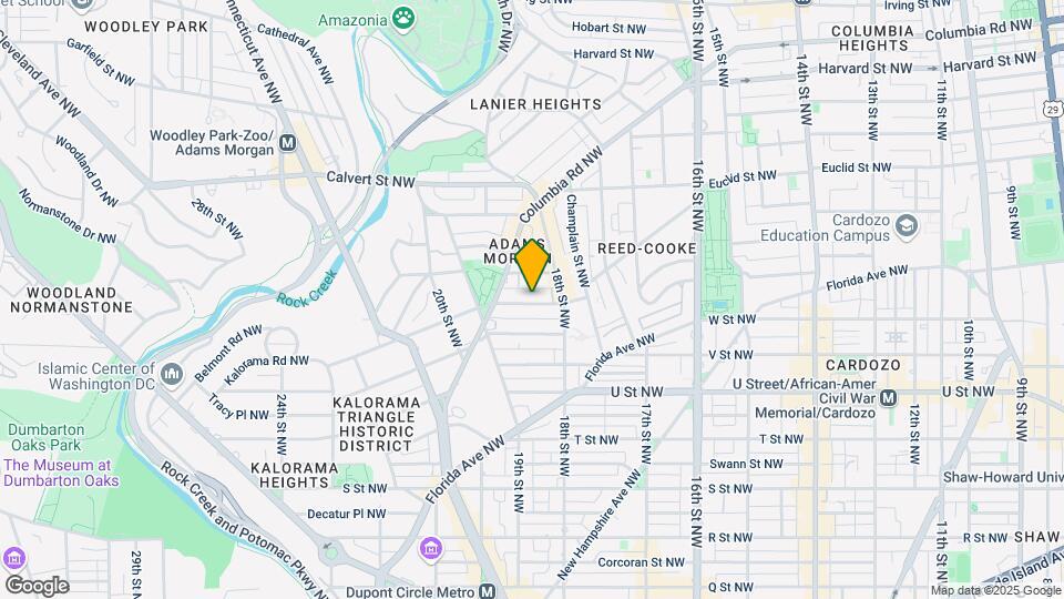 1845 Kalorama Rd NW Map and Location Details