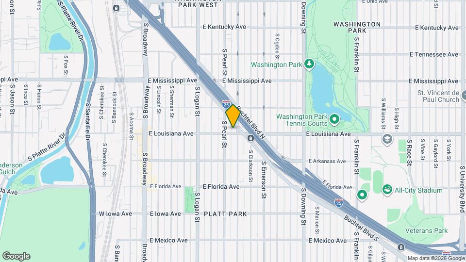 Wash Park Station Mapa y Detalles de la Ubicación