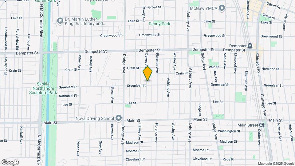 1111 Dewey Ave Map and Location Details
