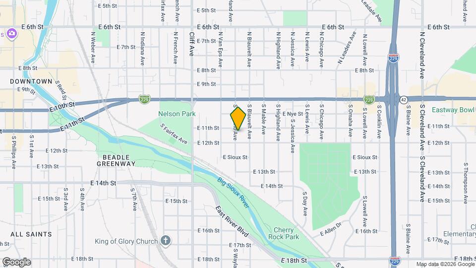 404 S Wayland Ave Map and Location Details