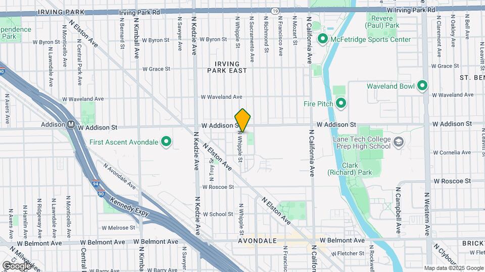 3541 N Whipple St, Unit 1 Map and Location Details