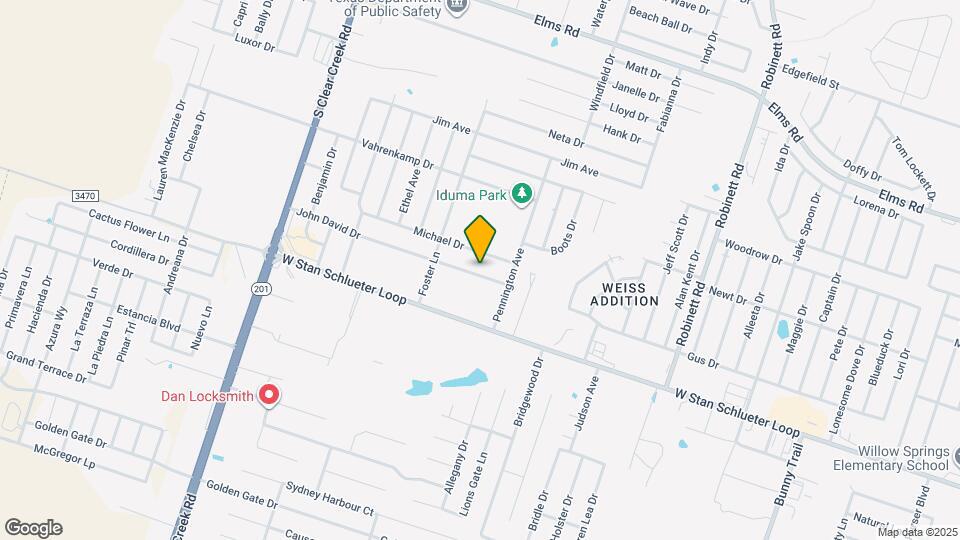 4601 John David Dr Map and Location Details