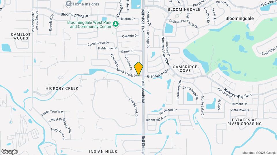 709 Sandy Creek Dr Mapa y Detalles de la Ubicación