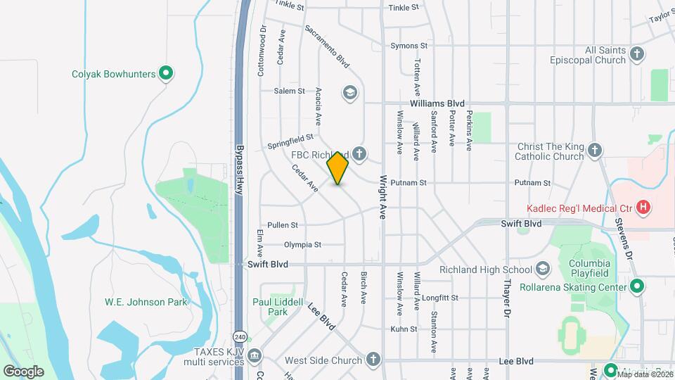 1031 Birch Ave Map and Location Details