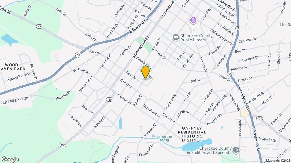 907 S Johnson St Map and Location Details