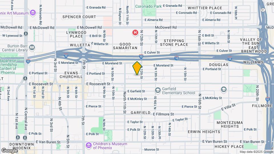 1144 E Diamond St Map and Location Details