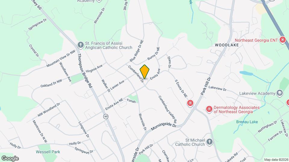 1340 Cumberland Dr Map and Location Details